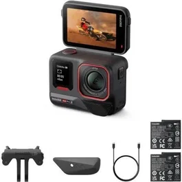 Insta360 Ace Pro 2 Cámara Deportiva 8K Pack 2 Baterías Ángulo 180° Resistente al Agua Negra